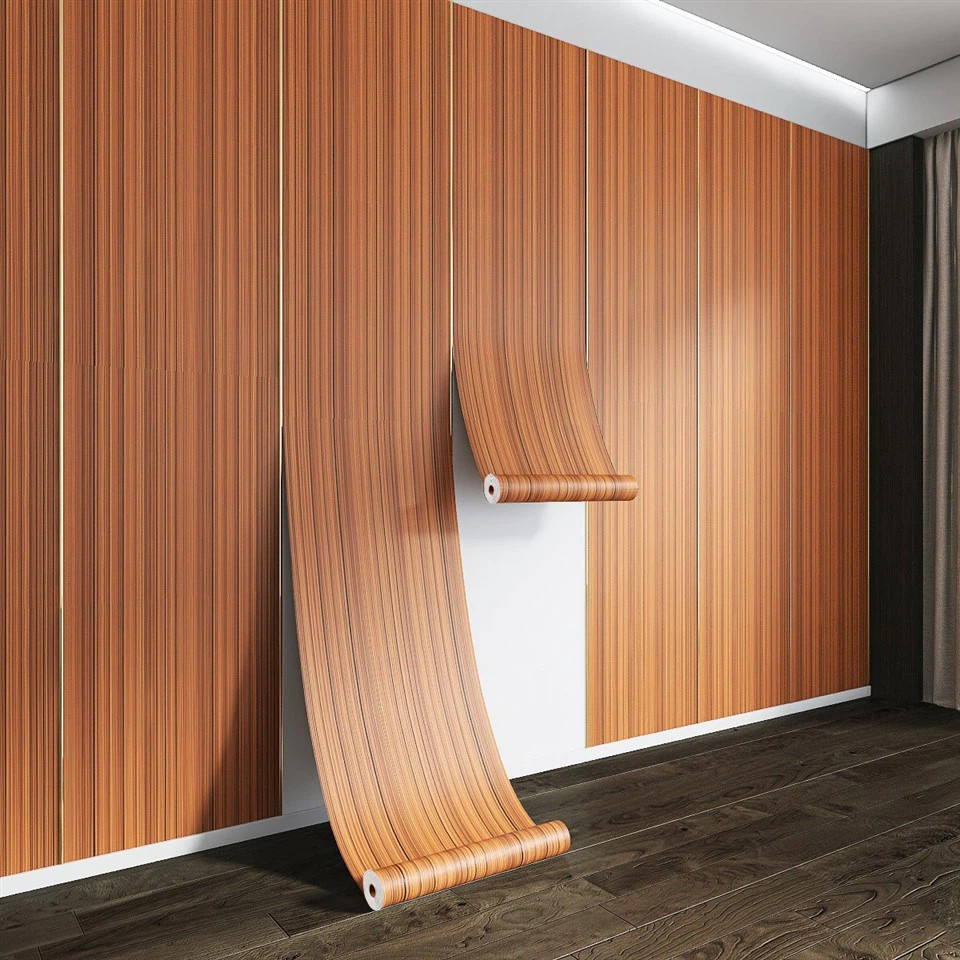 PVC Wood Grain Self-adhesive Wallpaper